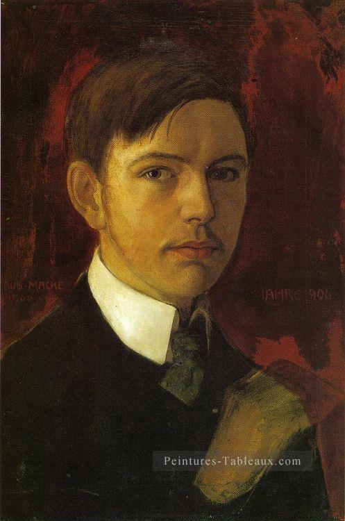 Autoportrait August Macke Peintures à l'huile